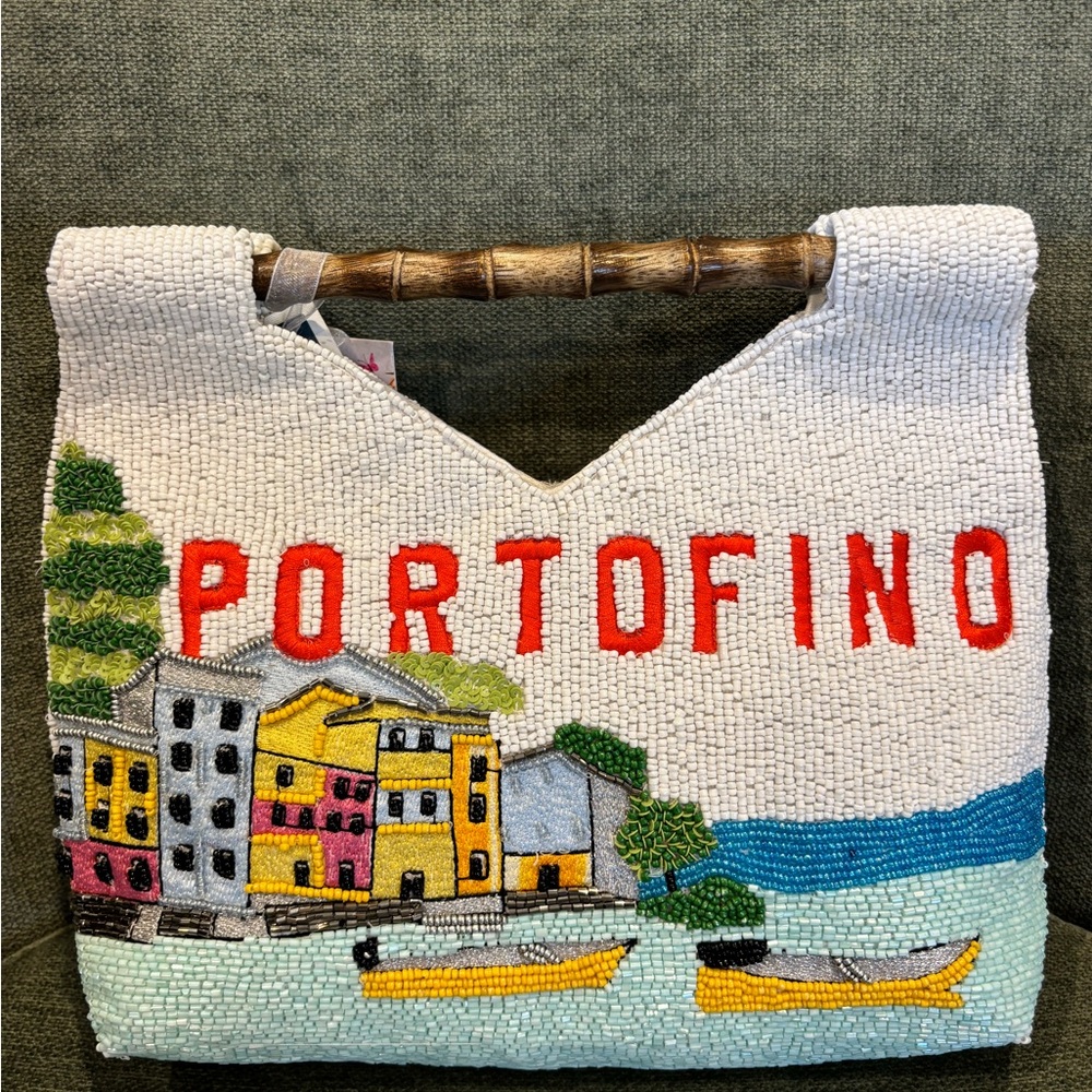 Viral Portofino Beaded Clutch Italy Summer☀️⛱️🏖️ Handmade in India.